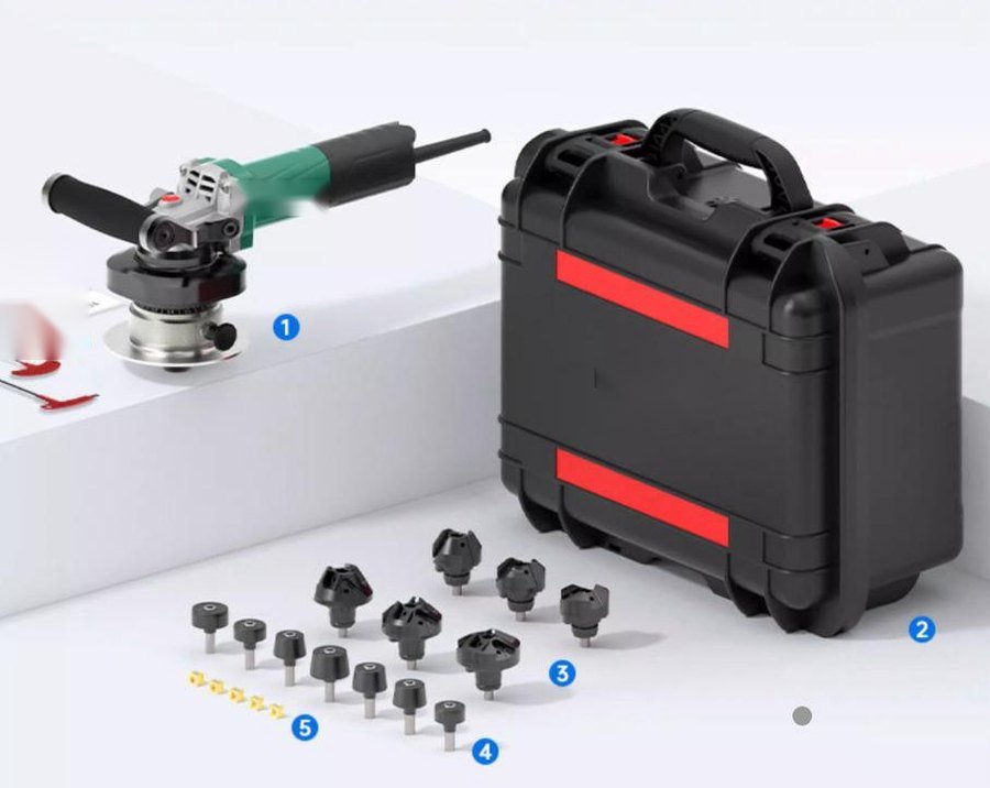 Set içeriği: makina, çanta, kafalar, makaralar, uçlar, anahtarlar