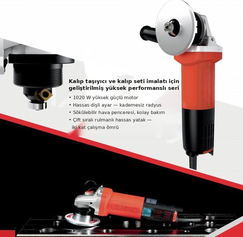 HBR-1020R radyus makinası ve kesici kafa